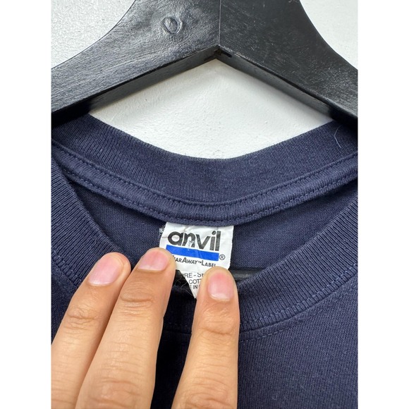 Ruiner Shirt Mens Medium Navy Hell Is Empty Band Graphic Tee Anvil Hardcore Punk - Picture 2 of 5